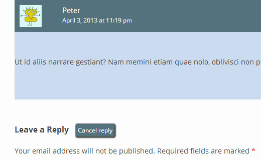 Styling the cancel comment reply link in WordPress comment reply form Styling the cancel comment reply link in WordPress comment reply form
