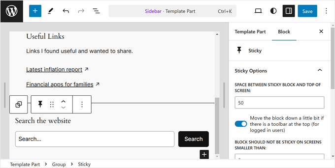 Saving your work in the full-site editor Saving your work in the full-site editor