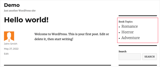 Custom Taxonomy Terms Preview Custom Taxonomy Terms Preview
