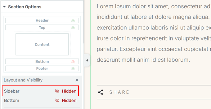 Making the sidebar visible in Thrive Architect Making the sidebar visible in Thrive Architect