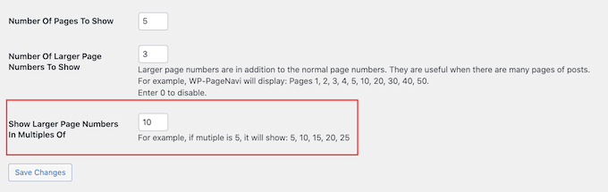 Customizing the WordPress pagination settings Customizing the WordPress pagination settings