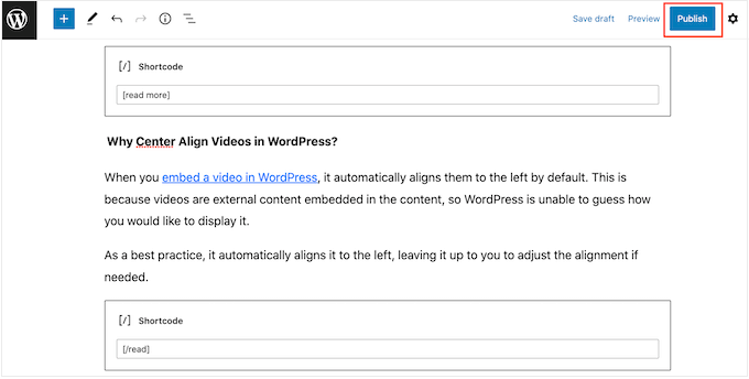 Kollabierbaren Text auf einer WordPress-Website veröffentlichen