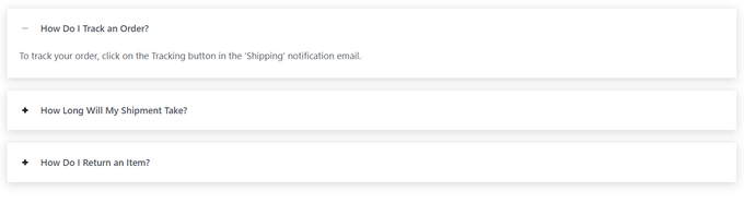 Text für FAQs mit Heroic FAQs ein- und ausblenden