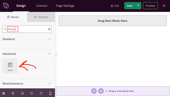 Adding a 'Posts' block to a custom page using SeedProd Adding a 'Posts' block to a custom page using SeedProd
