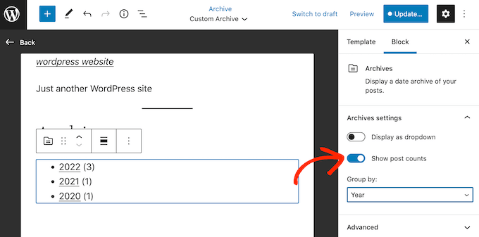 Creating a custom archive page in WordPress Creating a custom archive page in WordPress