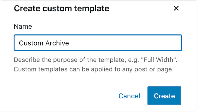 Naming a WordPress custom archive template Naming a WordPress custom archive template