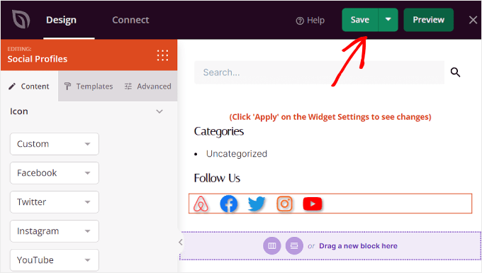 Clic sur le bouton Enregistrer sur SeedProd