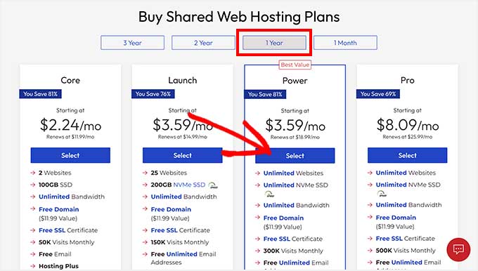 InMotion Hosting pricing plans