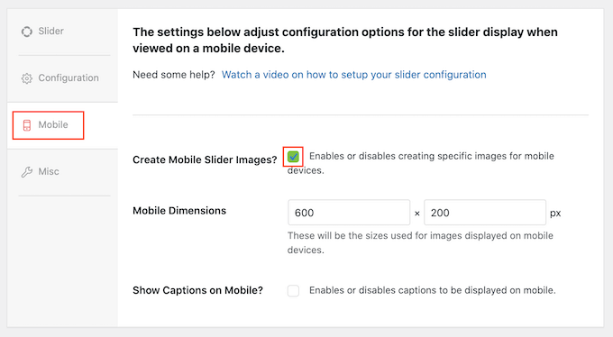 Add mobile dimensions to a responsive WordPress slider Add mobile dimensions to a responsive WordPress slider