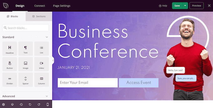 The SeedProd drag-and-drop page builder The SeedProd drag-and-drop page builder