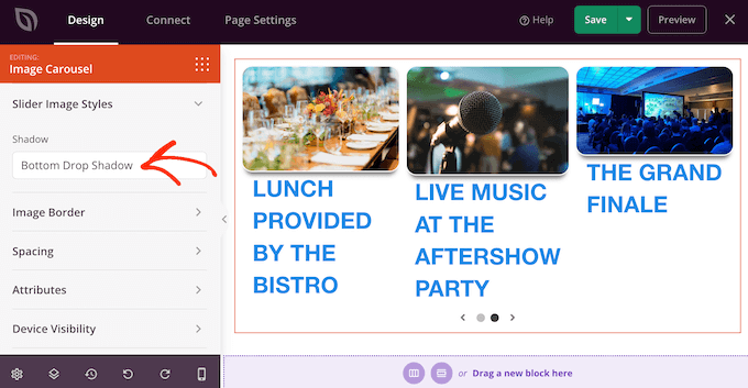 Adding shadow styles to images using SeedProd Adding shadow styles to images using SeedProd