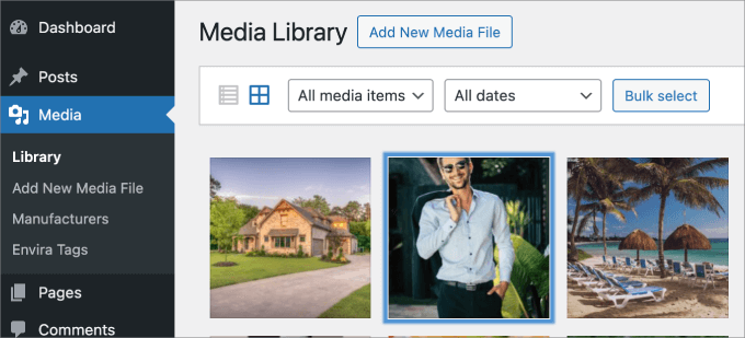 WordPress Media Library