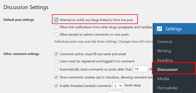 Check the option to notify bloggers when you link to their post in your article Check the option to notify bloggers when you link to their post in your article