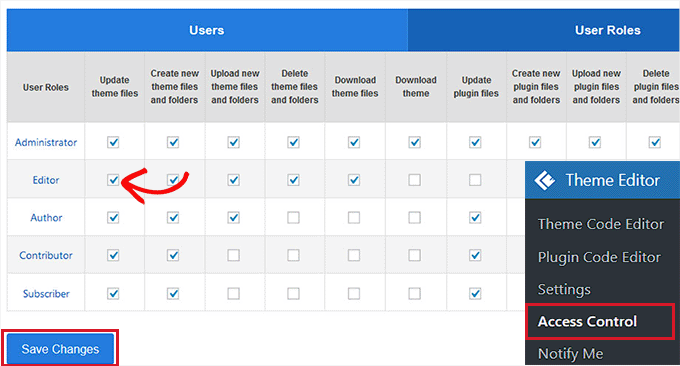 Control the access to theme and plugin editor Control the access to theme and plugin editor