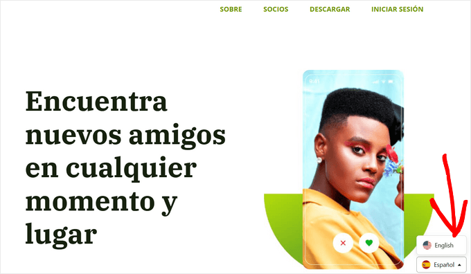 Tema WordPress tradotto usando Universally