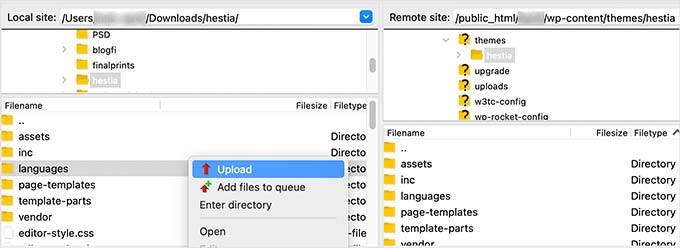 Încărcați traducerile în tema dvs. WordPress