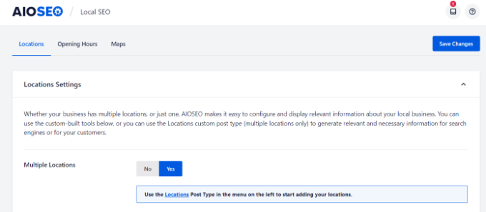 Enable multiple locations Enable multiple locations