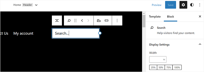 Add search form block Add search form block