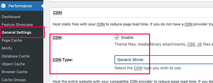Enable CDN Enable CDN