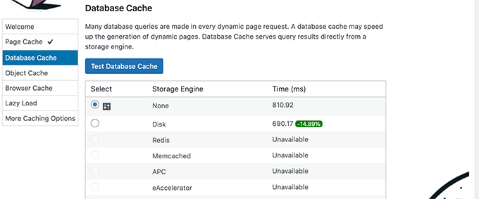 Database cache Database cache