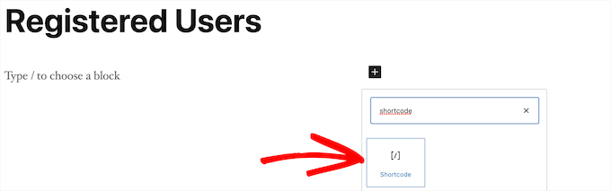 Agregar bloque de código corto