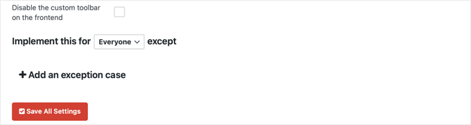 Menüpunkt für alle implementieren