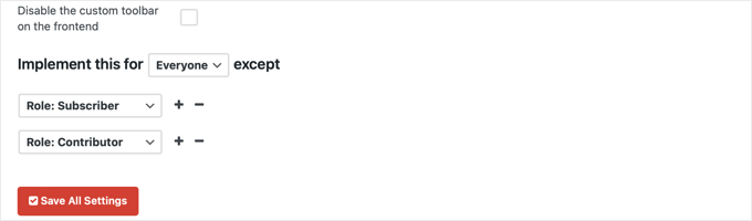 Neuen Menüpunkt für alle außer Abonnenten und Beitragenden implementieren