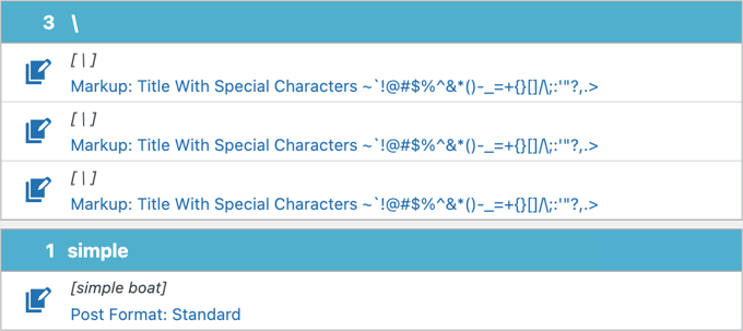 Il plugin Shortcode Finder potrebbe includere falsi positivi nei risultati della ricerca