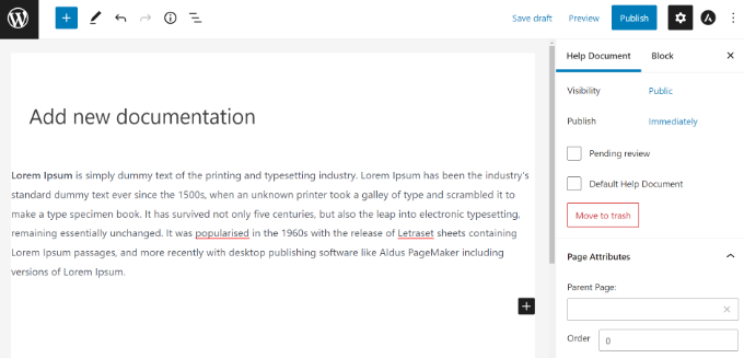 Editing new help document Add content for your resources