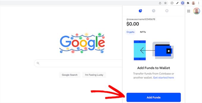 Click add funds button Click add funds button