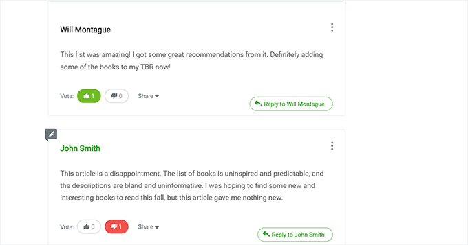 Like or dislike comments in WordPress Like or dislike comments in WordPress