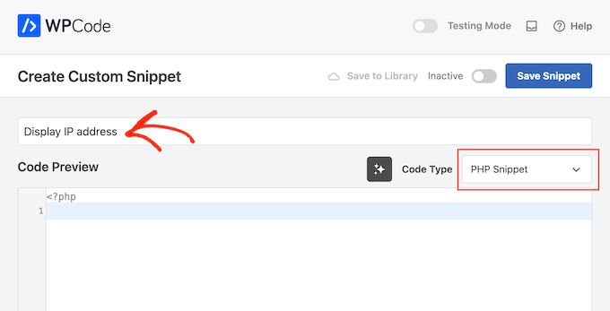How to display the user's IP address using WPCode How to display the user's IP address using WPCode