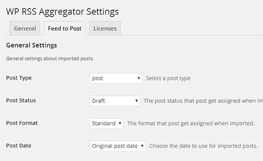 Importing feeds as posts using WP RSS Aggregator Importing feeds as posts using WP RSS Aggregator