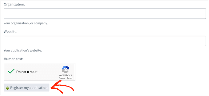 Disqusアプリケーションを登録する方法