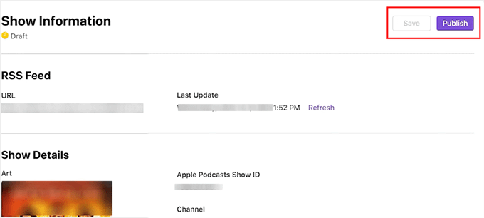Save and publish your podcast on Apple Podcast