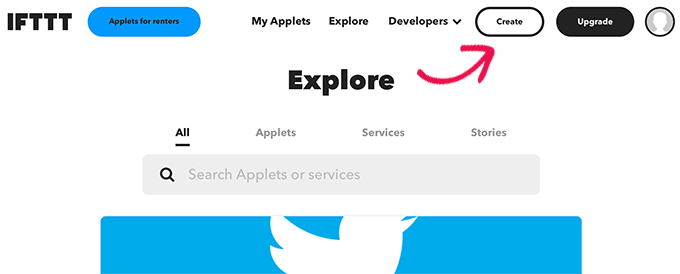 Create new applet Create new applet