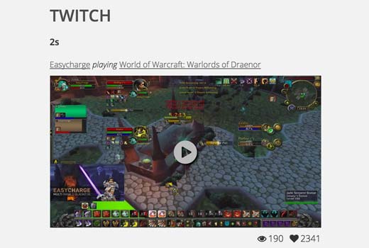 Twitchウィジェットのプレビュー Twitchウィジェットのプレビュー