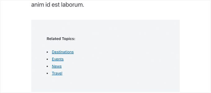 Leere Kategorien in der Kategorienliste enthalten