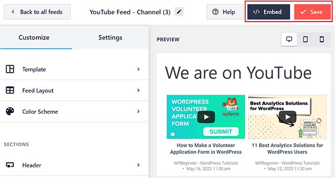 Save your YouTube feed Save your YouTube feed