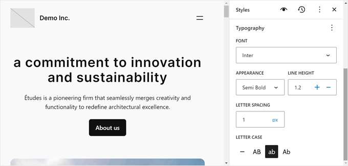 Styling headings in the Full Site Editor Styling headings in the Full Site Editor