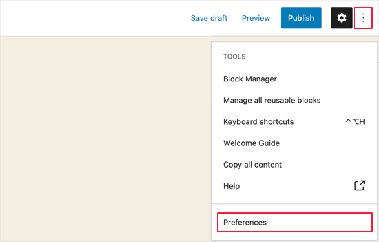 Blok Düzenleyici Tercihleri Blok Düzenleyici Tercihleri