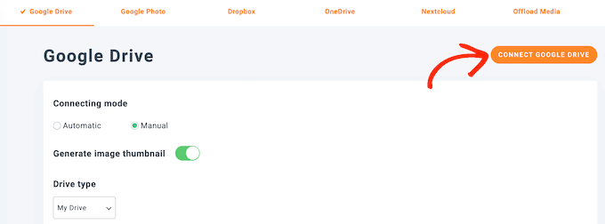 Conectando-se à sua conta do Google Drive usando o WP Media Folder Conectando-se à sua conta do Google Drive usando o WP Media Folder