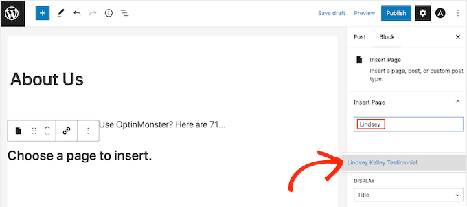 WordPressページにページまたは投稿コンテンツを追加する