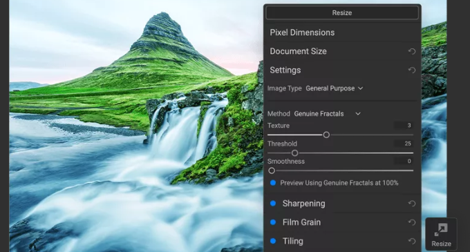 ON1 image resize settings ON1 image resize settings