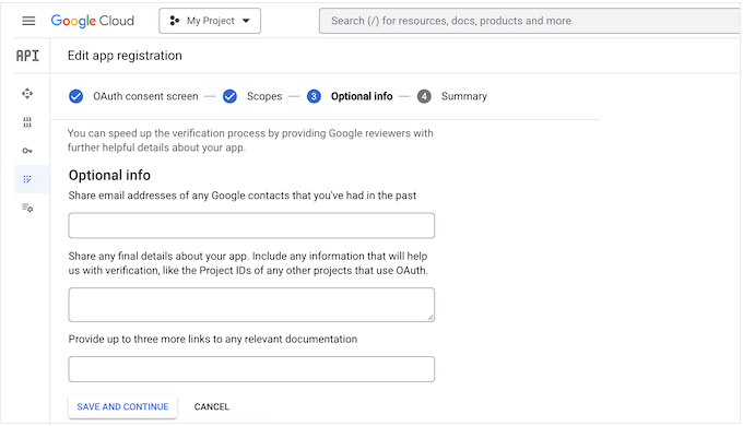 Verificando seu aplicativo no Google Console Verificando seu aplicativo no Google Console