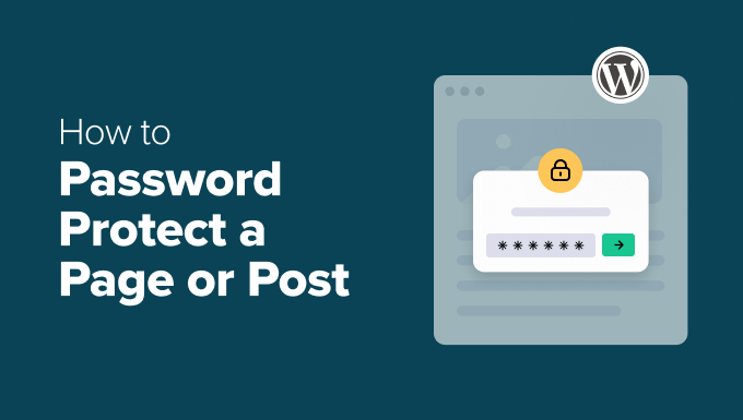 Come proteggere con password una pagina o un post in WordPress