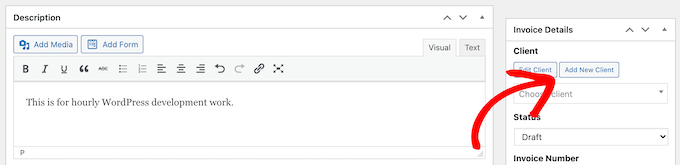 Click add new client button Click add new client button