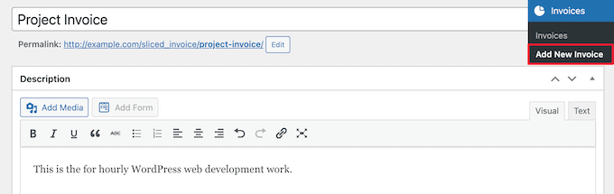 Create new invoice Create new invoice