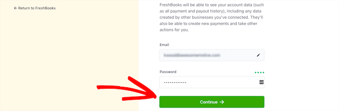 Enter email and password for Stripe Enter email and password for Stripe