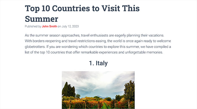 Preview of date in blog post Preview of date in blog post